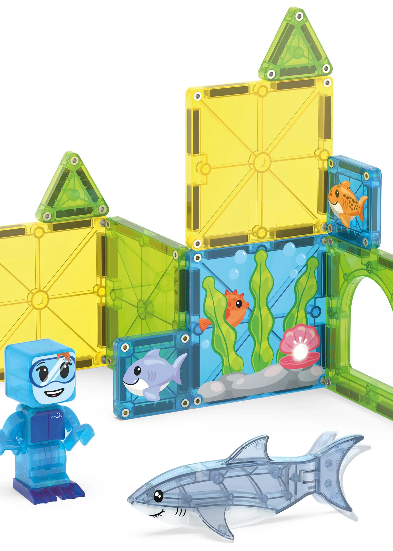Magnatiles Shark dive - Magna Tiles