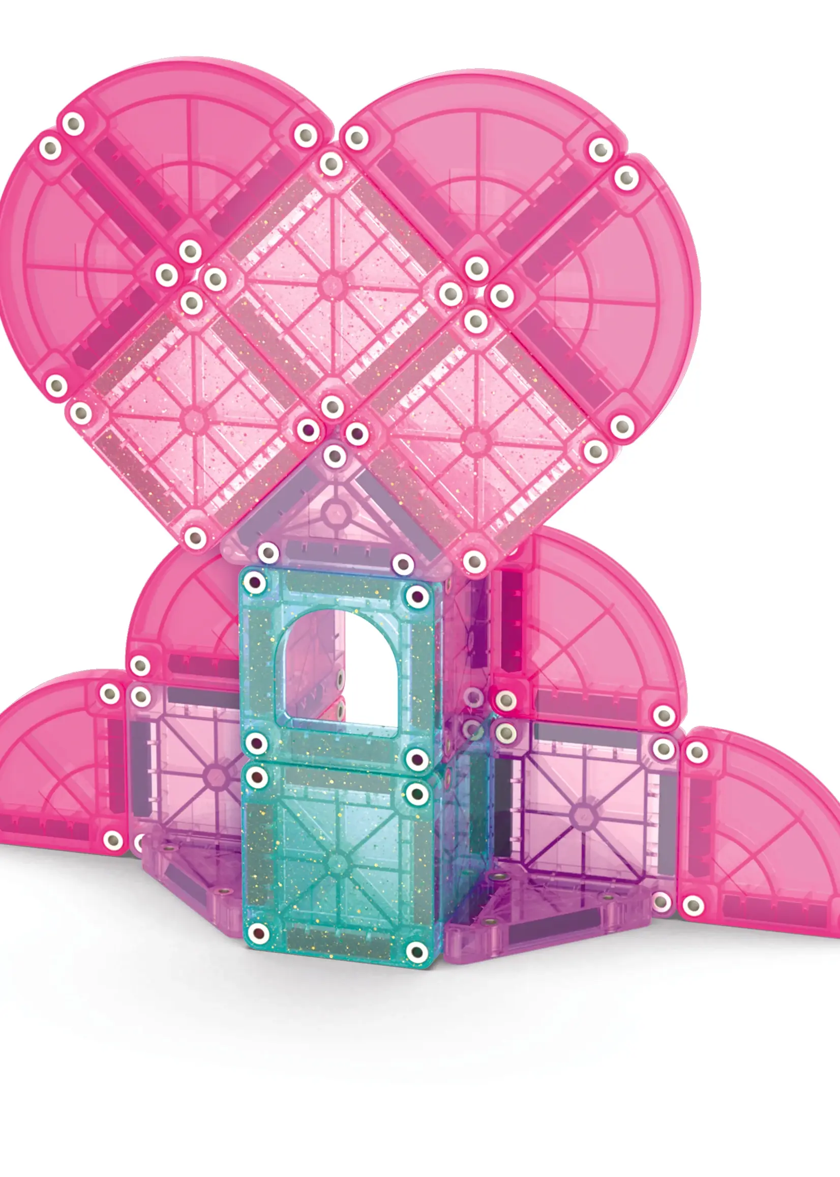 Magnatiles Heart to heart 24 piece travel set - Magna tiles