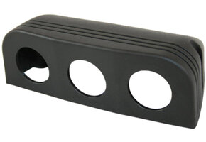 Power Line Afdekraam 3-Vaks Opbouw Zwart