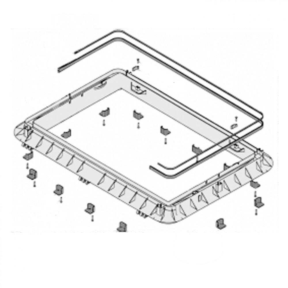 Dometic Heki 2 Buitenkader Compleet 25-32mm Dometic Heki 2 Buitenkader Compleet 25-32mm