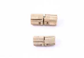 Cylinder scharnier 12mm koper à 2 st.