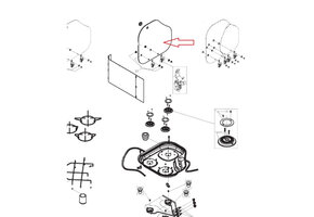 Dometic Kookplaat CE004-DF/L Glasplaat