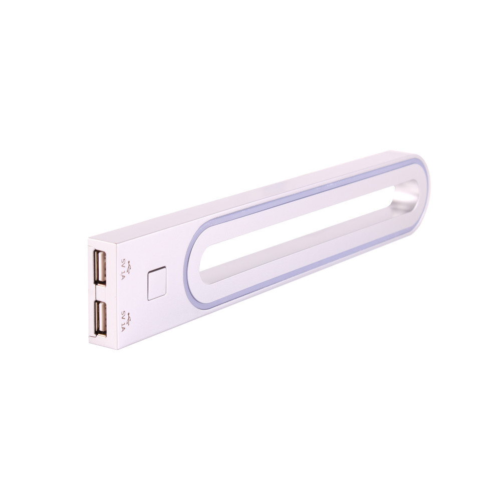Wandlamp LED 12V/3W Zilver incl. 1x USB Wandlamp LED 12V/3W Zilver incl. 1x USB