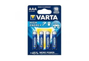 Varta High Energy Alkaline Batterij AAA L03 4st.