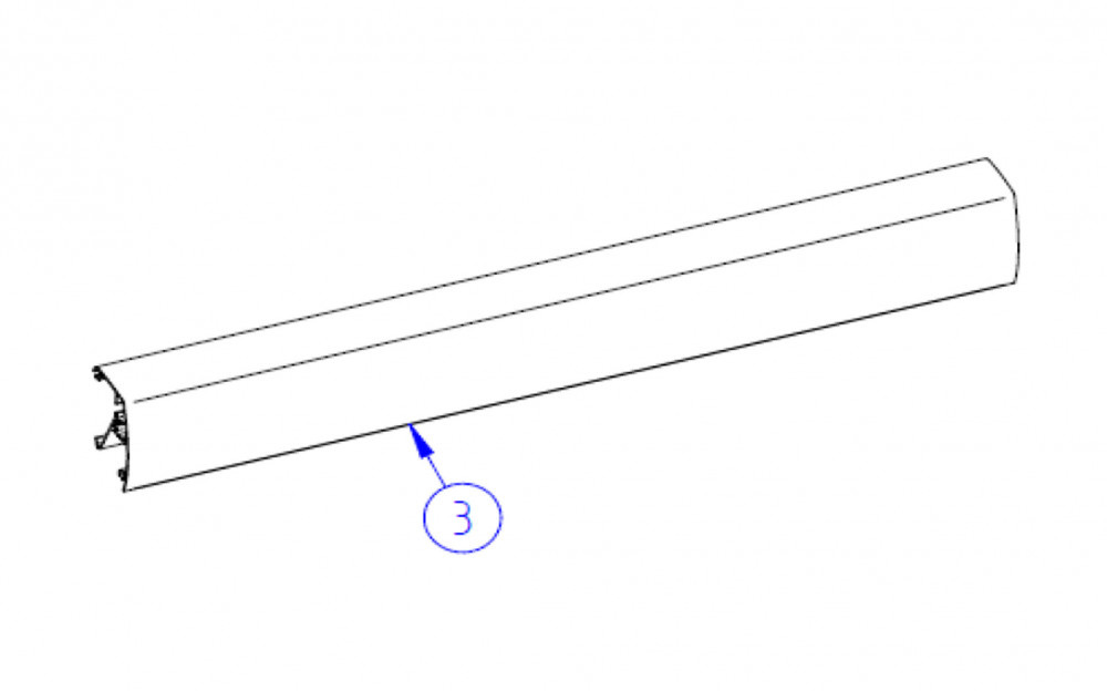 Thule lead rail 6200 4,25m white Thule lead rail 6200 4,25m white