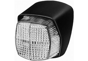 Hella Breedtelicht Vierkant/Taps Opbouw Wit Onderplaat Zwart