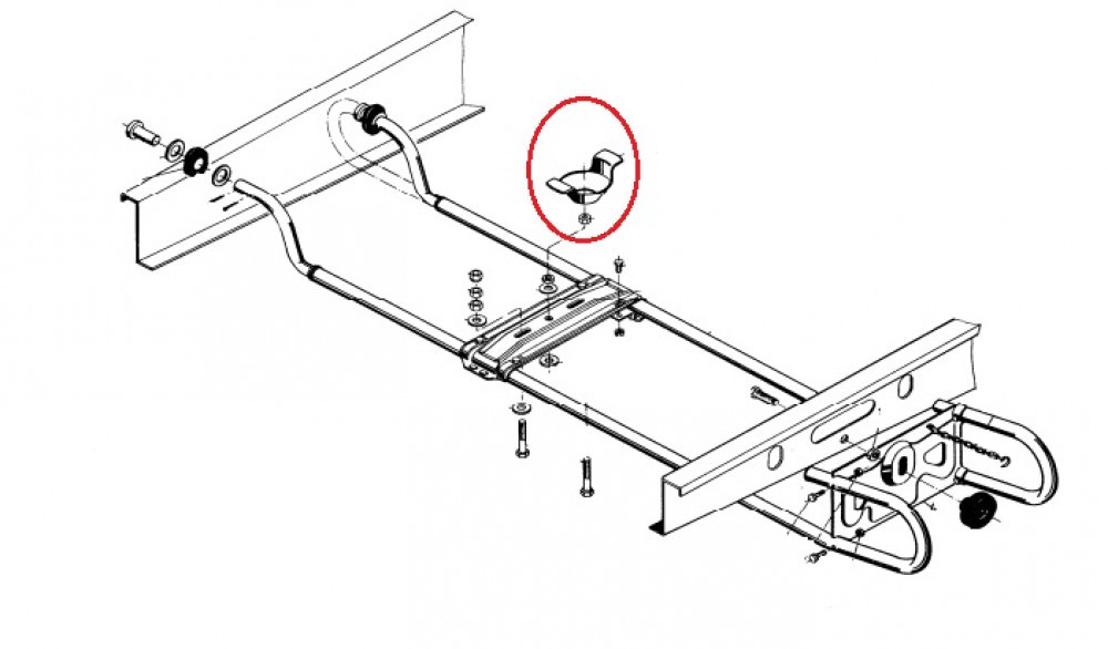 AL-KO Reservewielhouder EH1 Spanvleugel AL-KO Reservewielhouder EH1 Spanvleugel