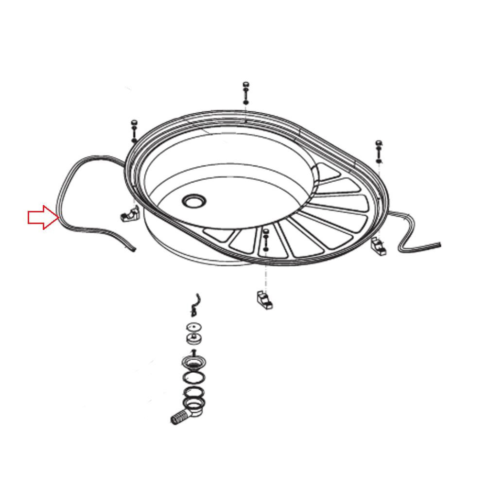 Dometic C2000 Spoelbak Afdichtingsprofiel