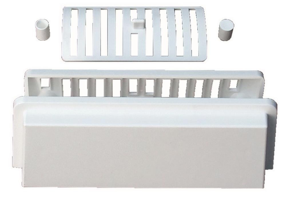 Ventilatierooster Wit inbouw 20x7.5cm 3-delig Ventilatierooster Wit inbouw 20x7.5cm 3-delig