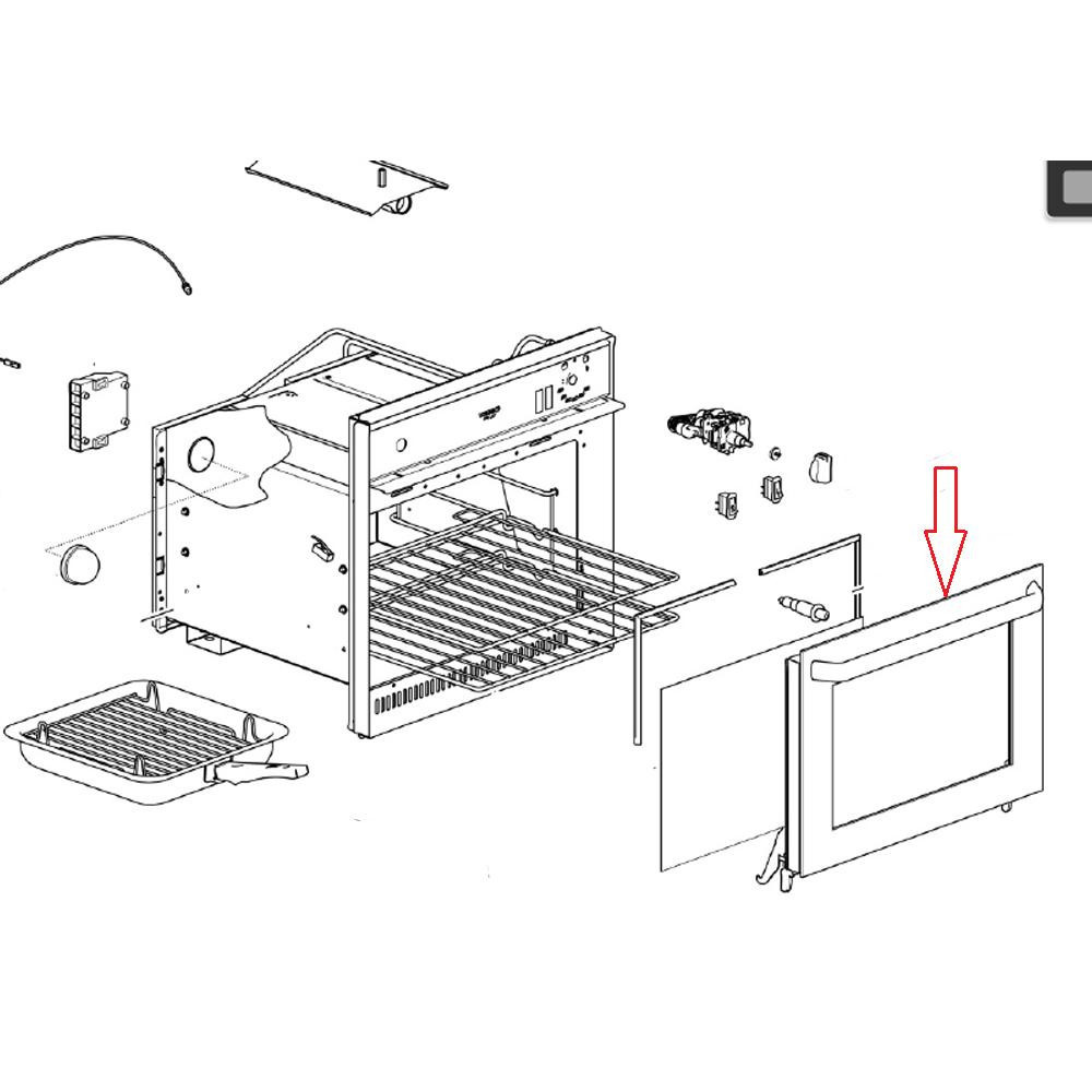 Thetford MPR 445D Oven Deur Thetford MPR 445D Oven Deur
