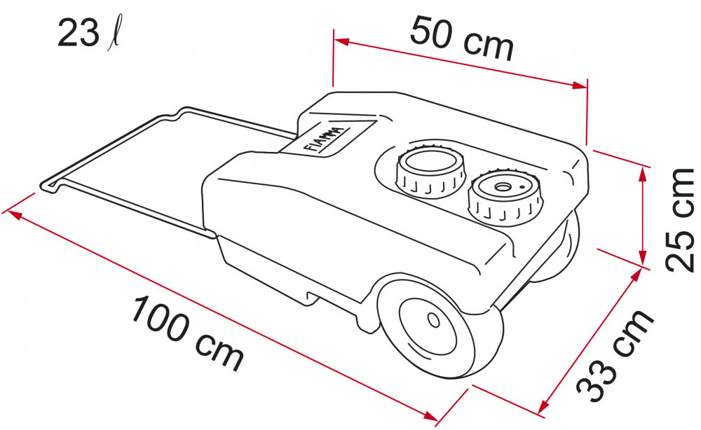 Fiamma Vuilwatertank Roll-Tank 23W Fiamma Vuilwatertank Roll-Tank 23W