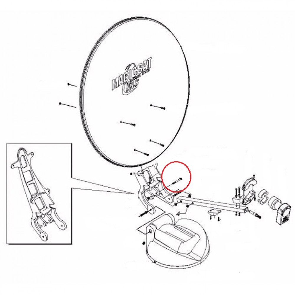 Teleco Schroef 6x60 MA cilinderkop rvs nr. 4441 Teleco Schroef 6x60 MA cilinderkop rvs nr. 4441