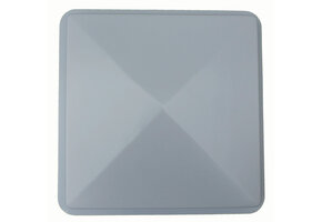 Dakluikkap 55x55cm Wit