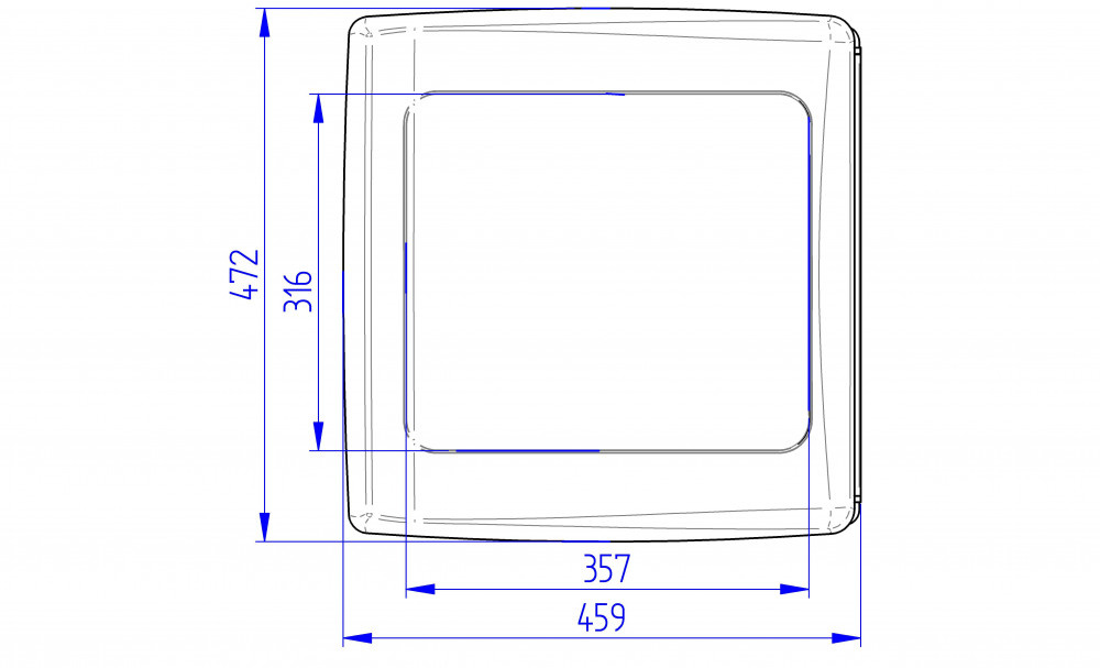 Thule Vent Wit 40x40cm Thule Vent Wit 40x40cm