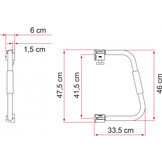 Fiamma Instapbeugel Security 46 Fiamma Instapbeugel Security 46