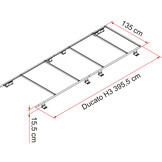Fiamma Roof Rail Ducato H3 05808-03- Fiamma Roof Rail Ducato H3 05808-03-