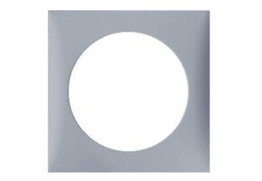 Berker Afdekraam Flow 1-Vaks Grijs Hoogglans