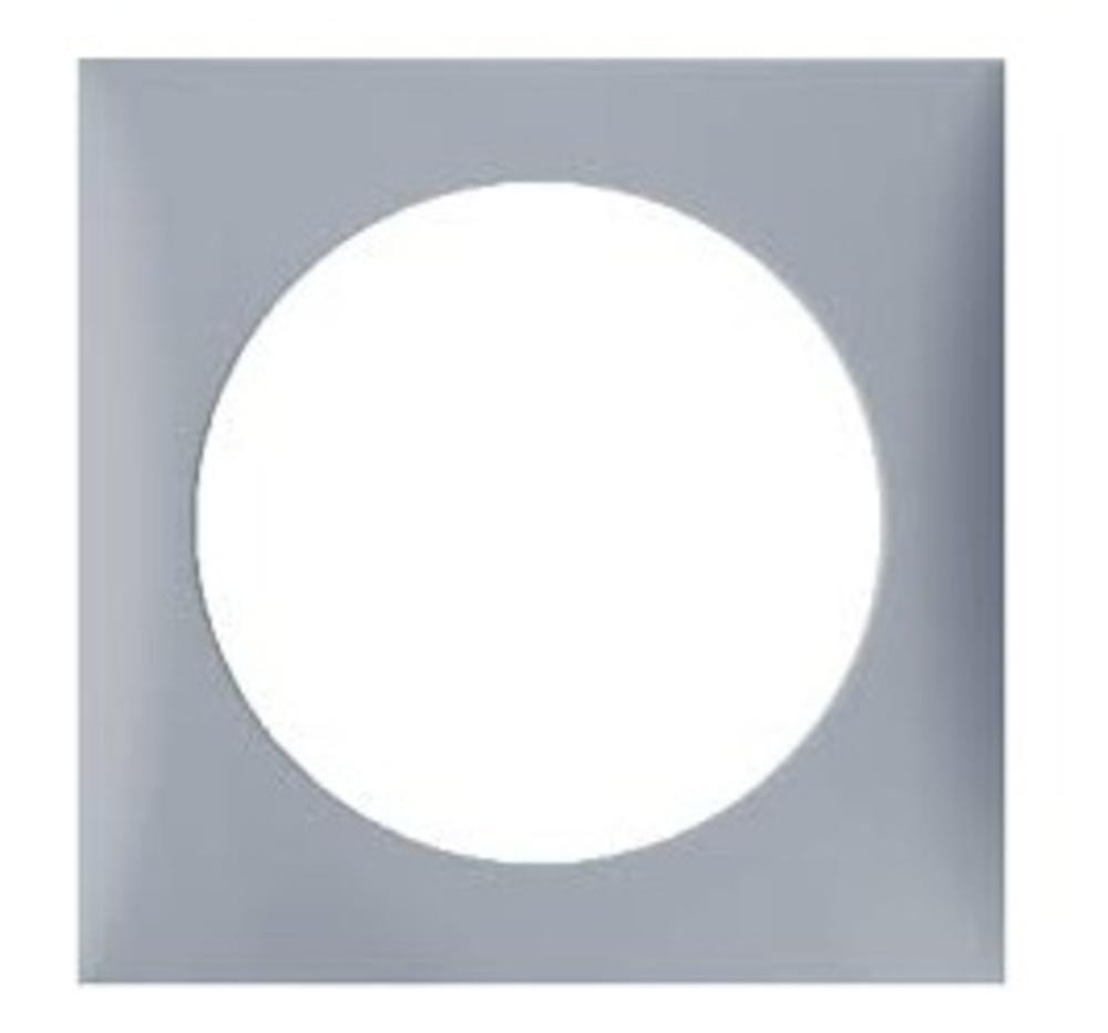 Berker Afdekraam Flow 1-Vaks Grijs Hoogglans