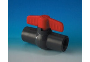 Aftapkraan zwart 40mm slangverbinding