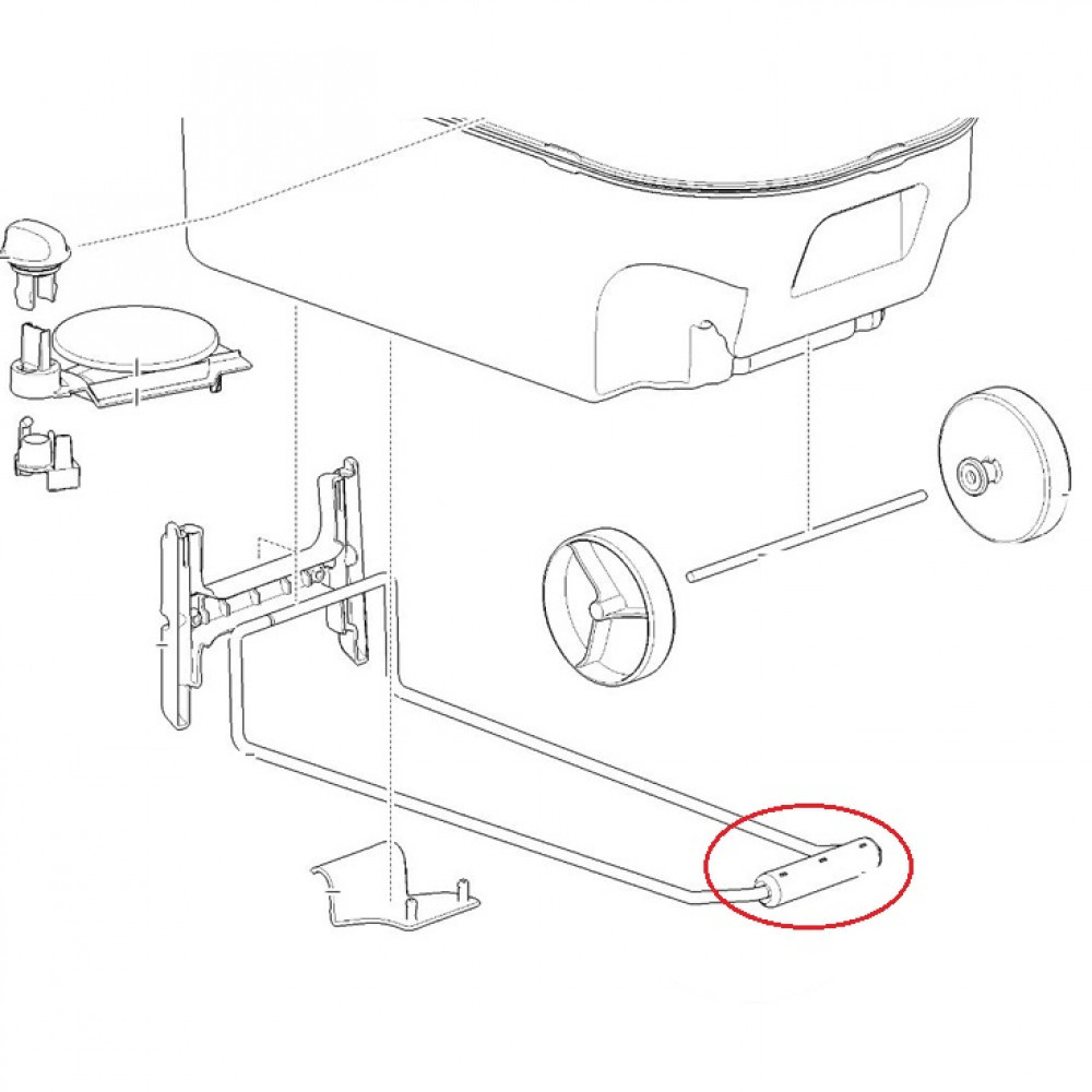 Thetford C220 Transport Handvat greep Thetford C220 Transport Handvat greep