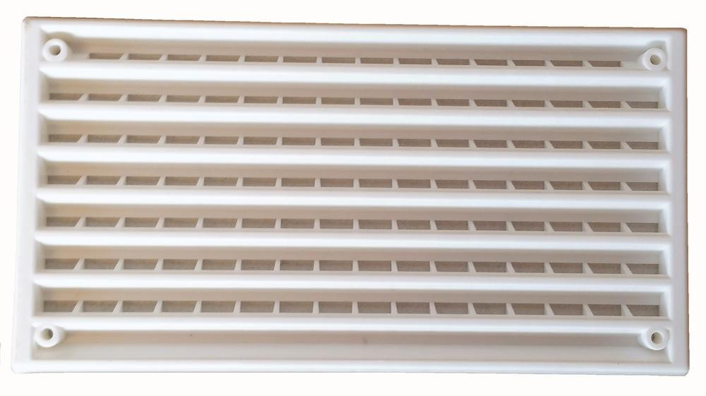 Ventilatierooster Wit 17x9cm Ventilatierooster Wit 17x9cm