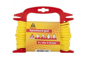 Deltafix Nylon haspel 10m Fluor Geel