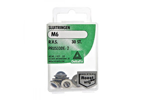 Deltafix Sluitring RVS M6 Set 30st