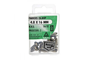 Deltafix Parker CK RVS 4.8x16mm Set 16st