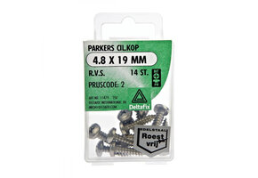Deltafix Parker CK RVS 4.8x19mm Set 14st