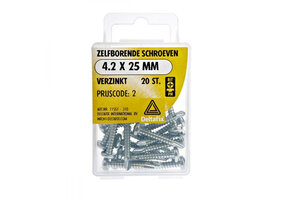 Deltafix Zelfborende Schroef Verzinkt 4.2x25mm Set 20st