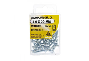 Deltafix Spaanplaatschroef CK 4.0x20mm Set 35st