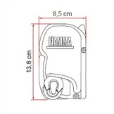 Fiamma F45S 190 Polar White-Royal Grey Fiamma F45S 190 Polar White-Royal Grey