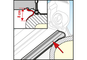 Fiamma Rain Guard Lower 20mtr