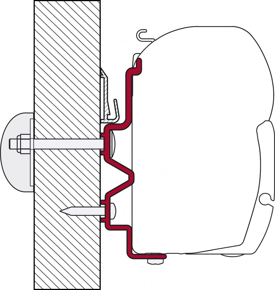 Fiamma Rapido Serie 9dF-9M-10 Adapter >2011 450 F45 Fiamma Rapido Serie 9dF-9M-10 Adapter >2011 450 F45