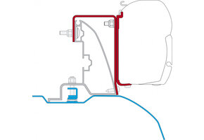 Fiamma Ducato/Jumper/Boxer Roof Rail Alu-Line Kit H2-L2/L3 >2006 F45
