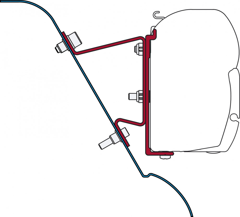 Fiamma Mercedes Sprinter/Sprinter Westfalia/VW Crafter Kit H3 2006-2016 F45 Fiamma Mercedes Sprinter/Sprinter Westfalia/VW Crafter Kit H3 2006-2016 F45