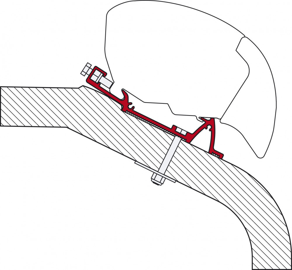 Fiamma LMC/TEC Adapter 340 F65/F80 Fiamma LMC/TEC Adapter 340 F65/F80