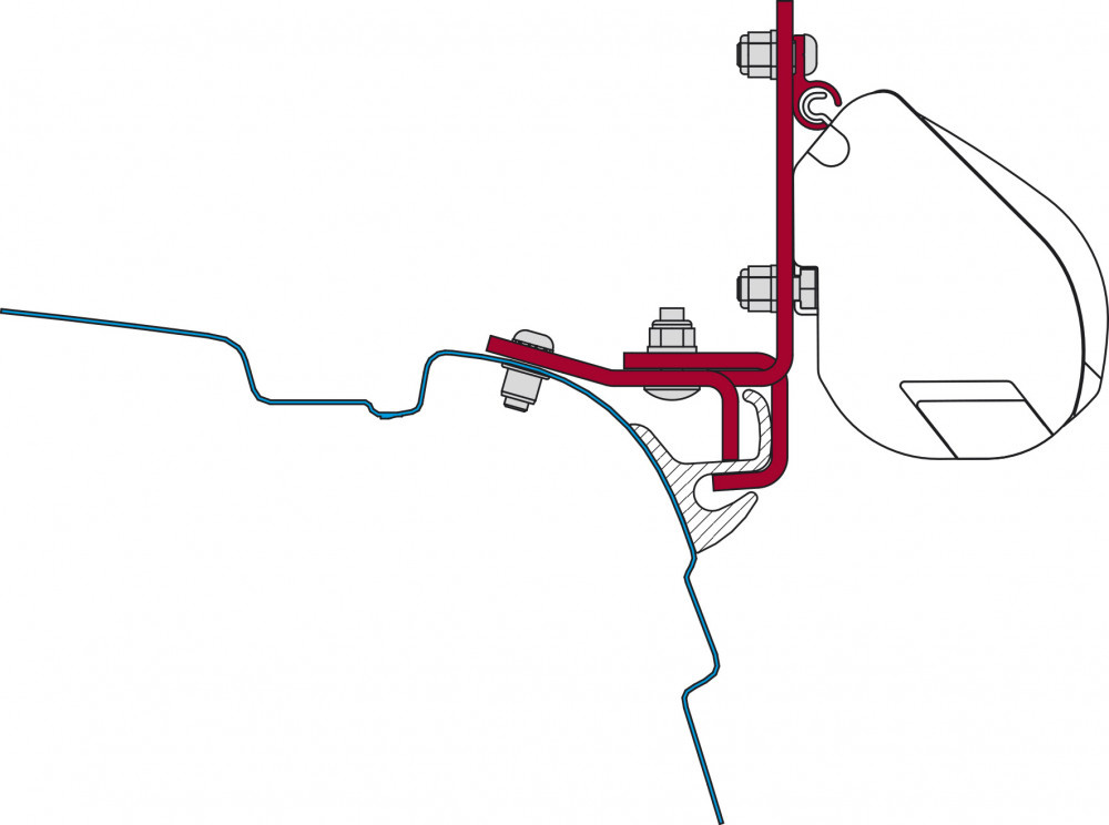 Fiamma VW T5/T6 Brandrup Kit H1-L1 >2003 F35