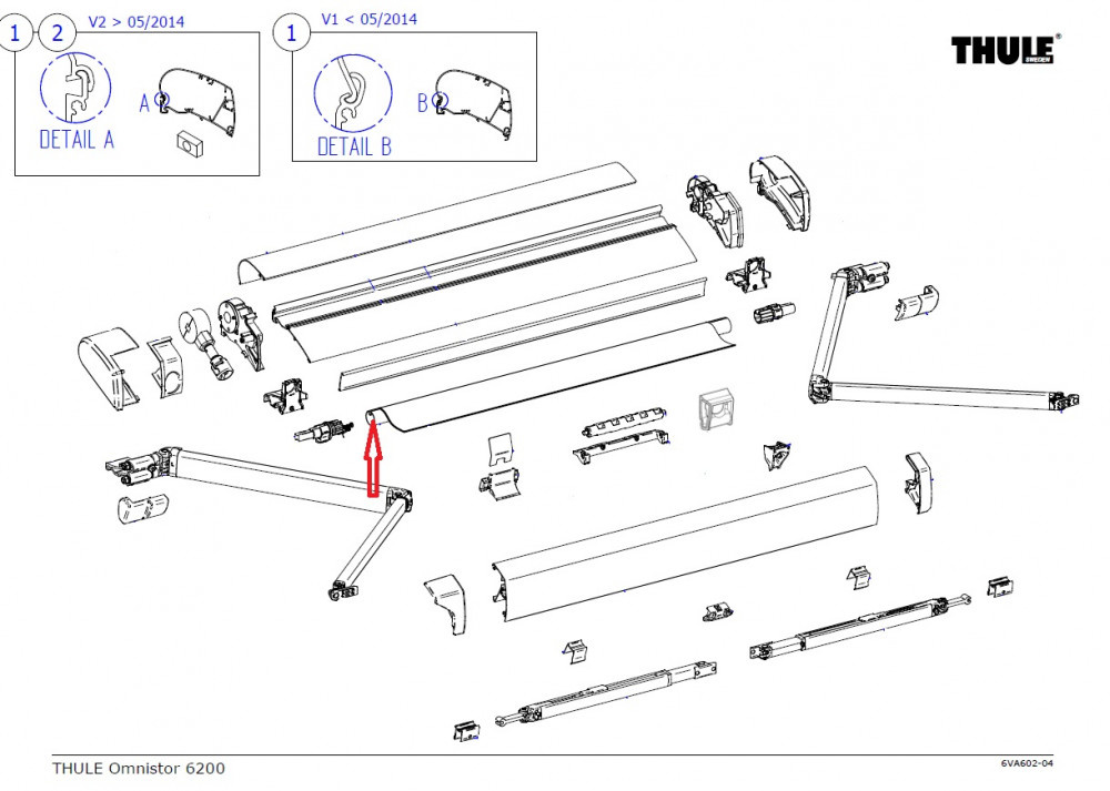 Thule roller tube D=30/6200 4,25m Thule roller tube D=30/6200 4,25m