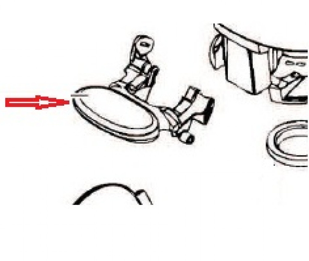 Thetford Aqua Magic Bravura Doorspoel Pendaal wit