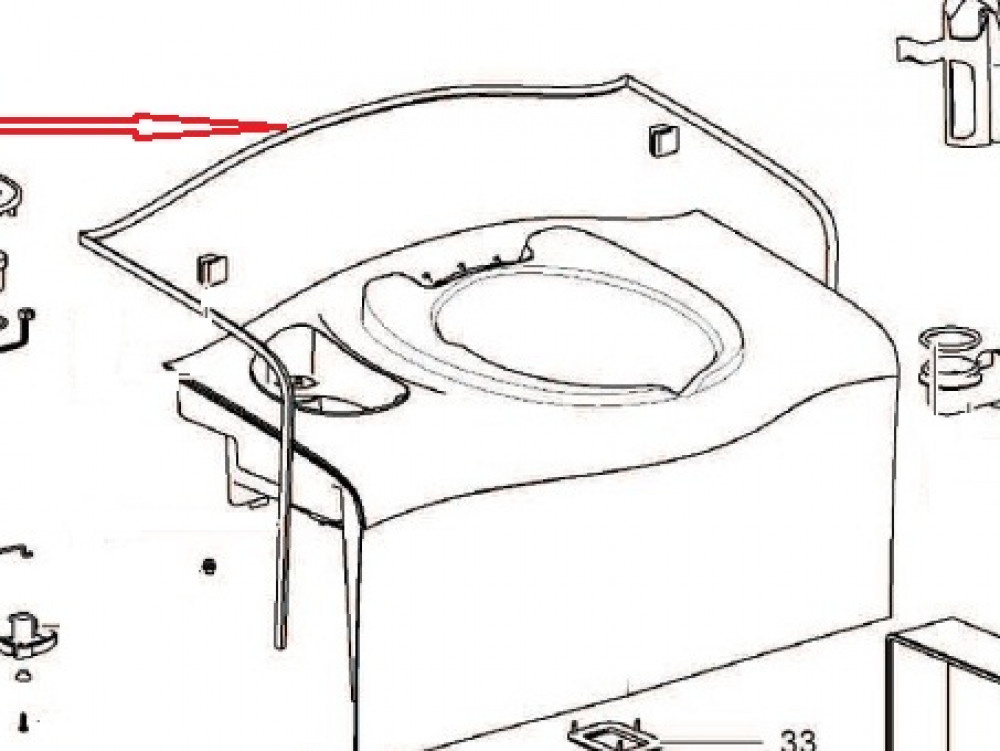 Thetford C400 Afwerkbies Cassette Toilet Thetford C400 Afwerkbies Cassette Toilet