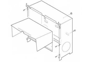 (32)Inbouwkast 2 ventilatoren compleet