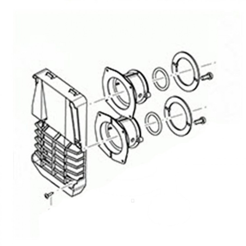 Truma Wand-Afvoerset S2200 zonder Buis