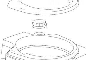 Thetford SPP waterfill cap Qube 145/ 165