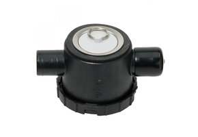 Reich afvoerplug RVS 39 mm met 2 aansl.