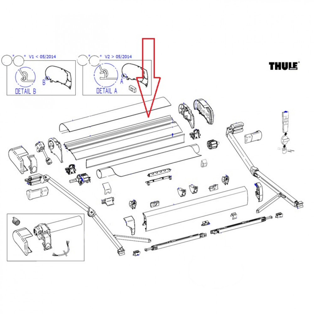 Thule Back Housing 9200 4.00 >05/2014 Thule Back Housing 9200 4.00 >05/2014