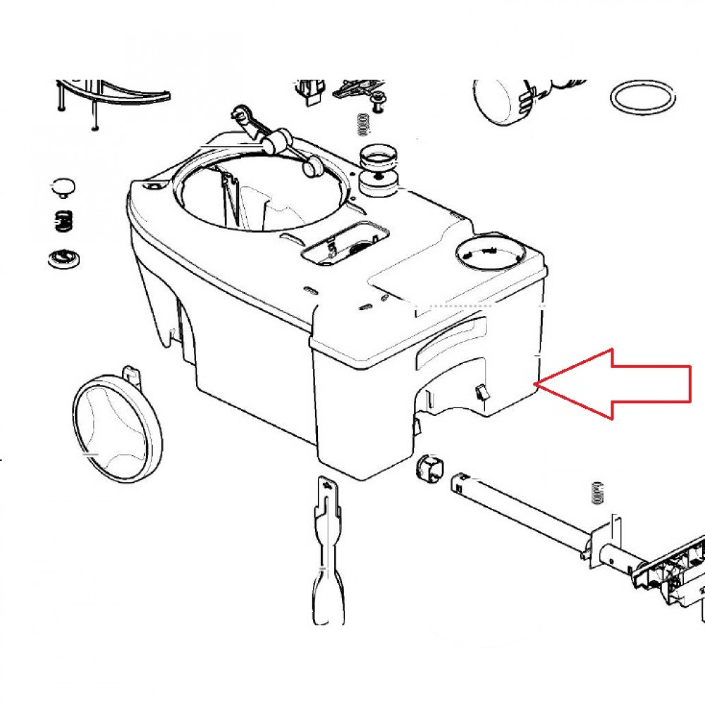 Thetford C250/260 Waste Holding Tank Pump Out Thetford C250/260 Waste Holding Tank Pump Out