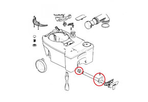 Thetford Bevestiging Handgreep SC250/260