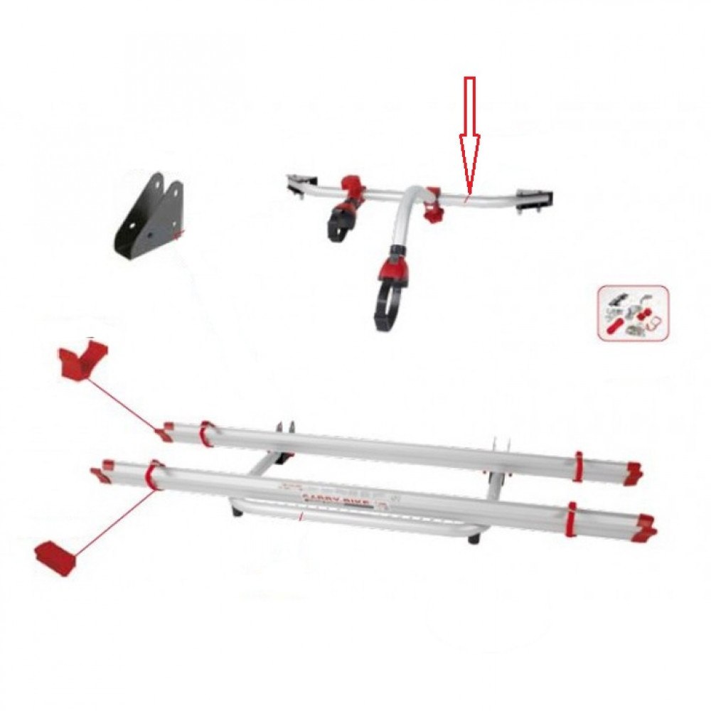 Fiamma Carry-Bike VW T5 Pro Linker Bevestingingskit Fiamma Carry-Bike VW T5 Pro Linker Bevestingingskit