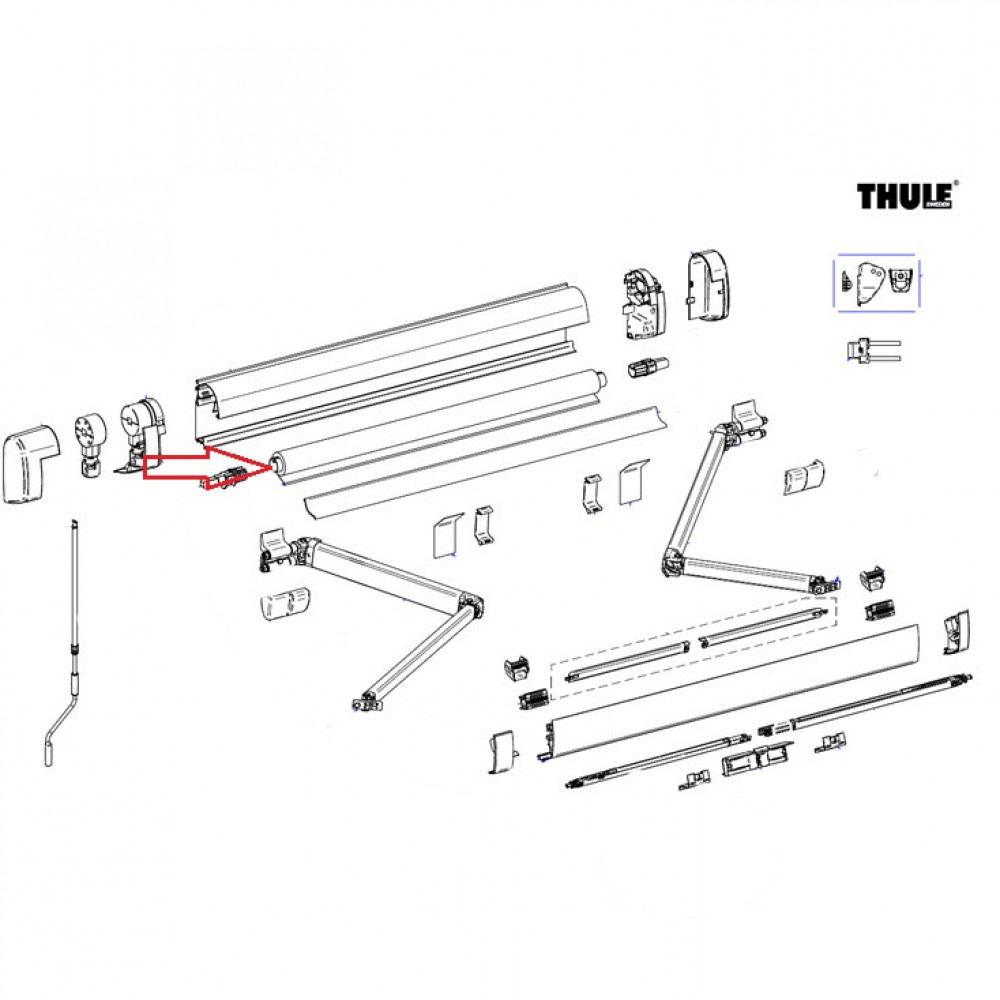 Thule Roller Tube 5200 4.00 Thule Roller Tube 5200 4.00